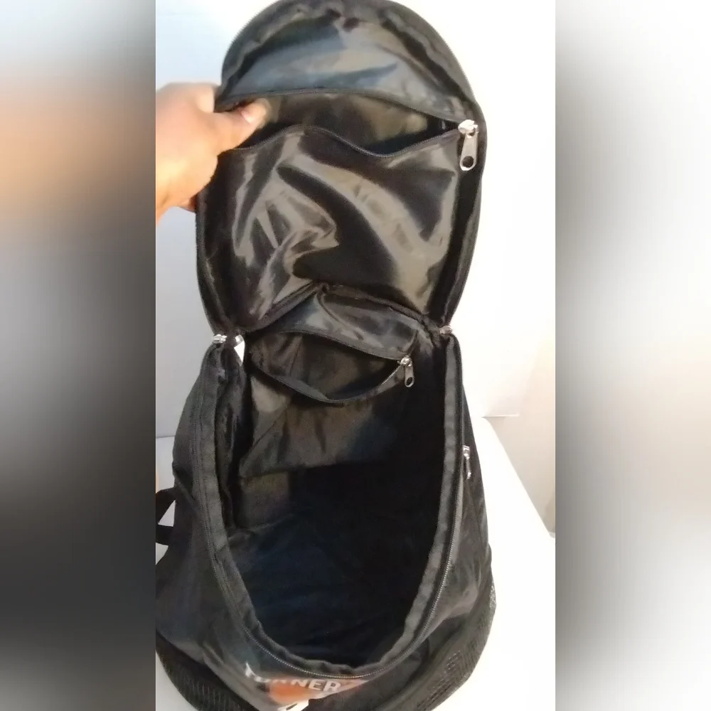 Black Sports Basketball Backpack